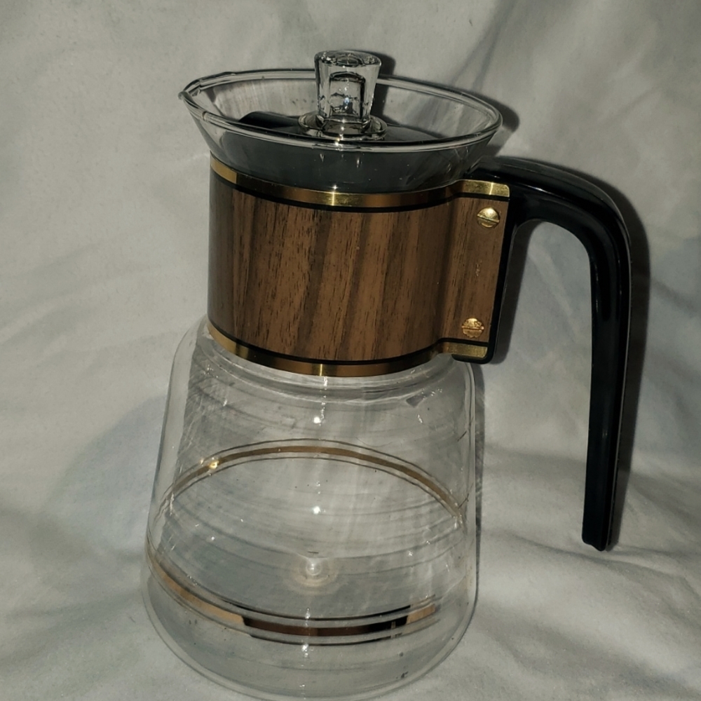 VINTAGE CORY GLASS STOVE TOP PERCOLATOR COFFEE MAKER POT BREWER DGPL-3 9 CUP